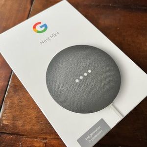 Google Nest Mini (2nd Gen.) Charcoal - brand new!